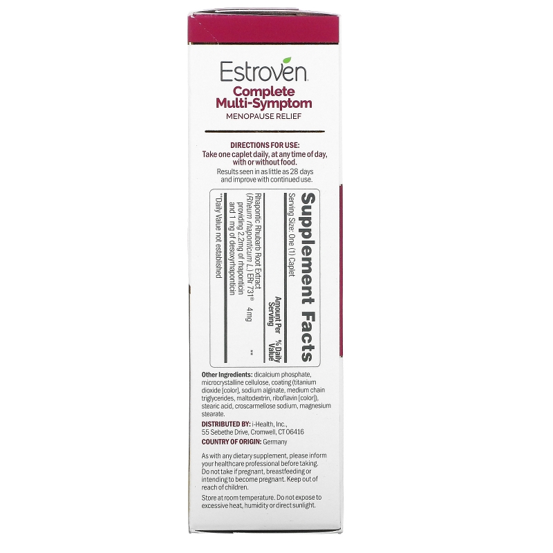 Estroven, Complete Multi-Symptom Menopause Relief, 60 Caplets