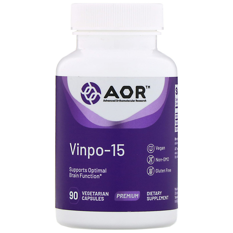 Advanced Orthomolecular Research AOR Vinpo·15 90 растительных капсул