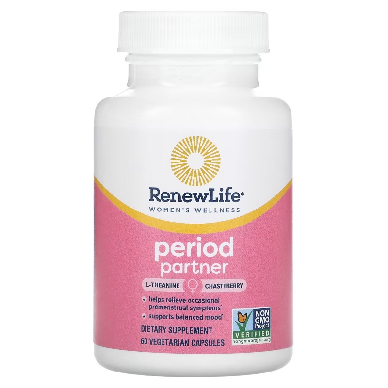 Renew Life, Women's Wellness, Period Partner, 60 Vegetarian Capsules