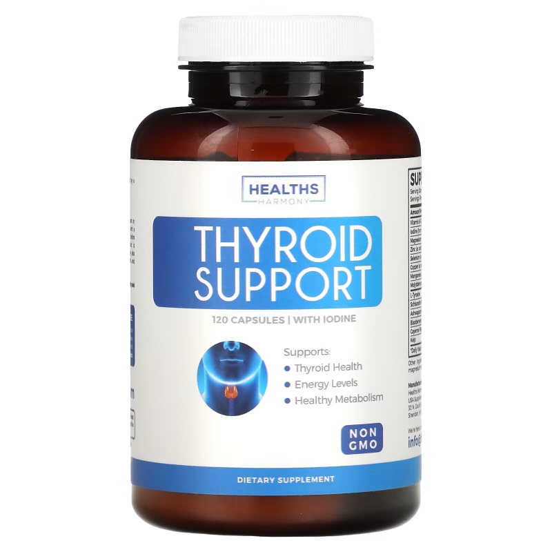 Healths Harmony, Thyroid Support, 120 Capsules