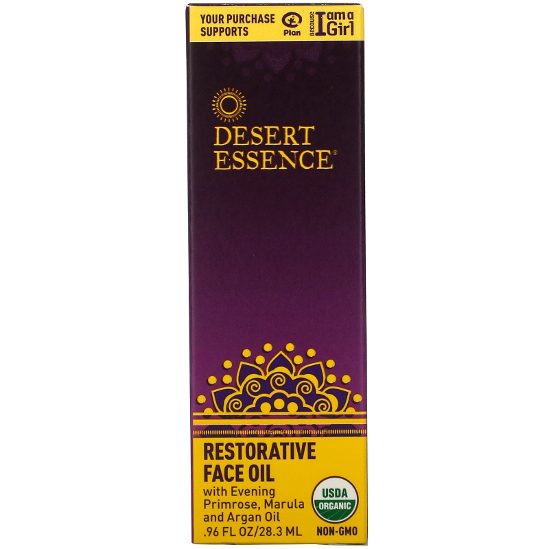 Desert Essence, Восстанавливающее масло для лица, 28,3 мл (0.96 fl oz)