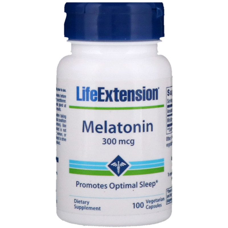 Life Extension Мелатонин 100 овощных капсул