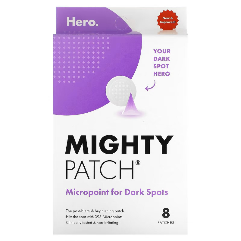 Hero Cosmetics, Mighty Patch, Micropoint для темных пятен, 8 патчей