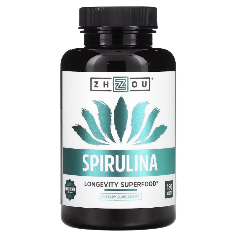 Zhou Nutrition, Spirulina, Longevity Superfood, 180 Tablets