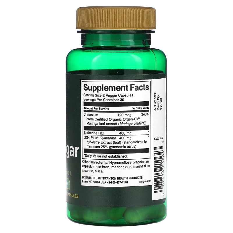 Swanson, Pure Blood Sugar , 60 Veggie Capsules