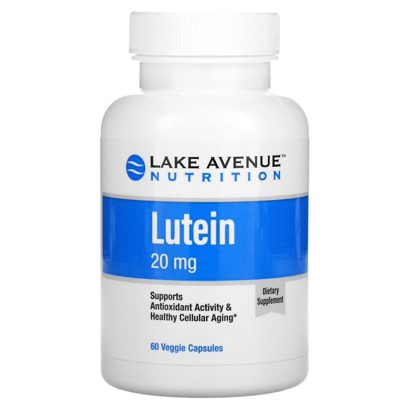 Lake Avenue Nutrition, Lutein, 20 mg, 60 Veggie Capsules