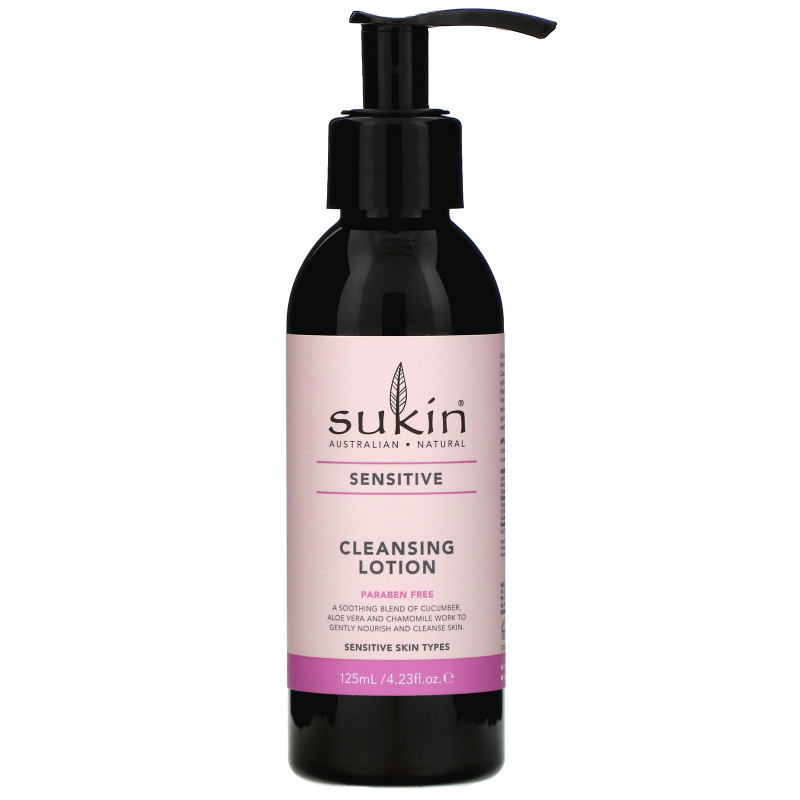 Sukin, Cleansing Lotion, Sensitive, 4.23 fl oz (125 ml)